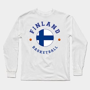 Finland Basketball Long Sleeve T-Shirt